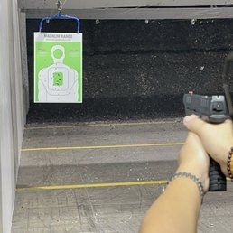 Shooting practice.
