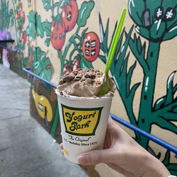 Yogurt Park - Coffee + Vanilla swirl with Reese's topping - Ice Cream & Frozen Yogurt Near Me - Berkeley, California Yogurt Park - Coffee + Vanilla swirl with Reese's topping - Ice Cream & Frozen Yogurt Near Me - Berkeley, California