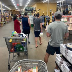 Smith's - I'm 8th in line at only 2 check stands open and 16 people in self checkout. Completely unacceptable
