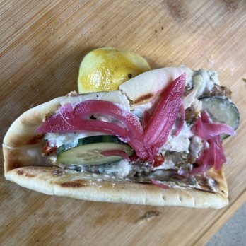 Between the Bread - The Greek with Chicken - Pop-Up Restaurants Near Me