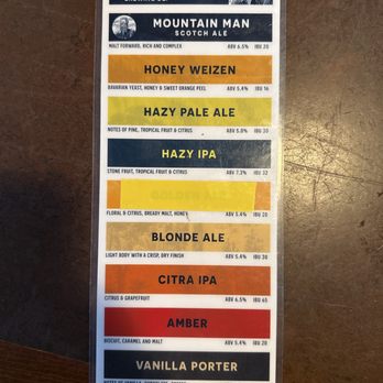 Jeremiah Johnson Brewing - The beer. - Breweries Near Me - Coeur d'Alene, Idaho