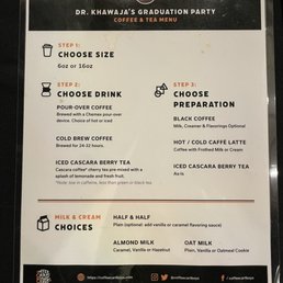 The private party menu