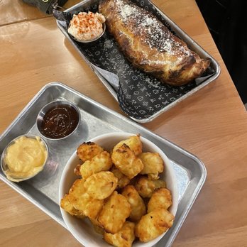 Guildhouse - chicken bake with potato salad and tater tots - Bars Near Me - San Jose, California Guildhouse - chicken bake with potato salad and tater tots - Bars Near Me - San Jose, California