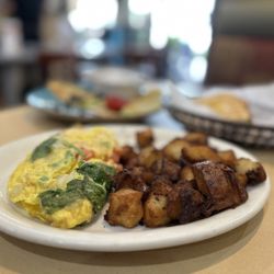 Samaria Cafe - Vegetable Omelette with Homemade Potatoes