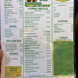 Triple D’s Tastey Grill - The entire menu
