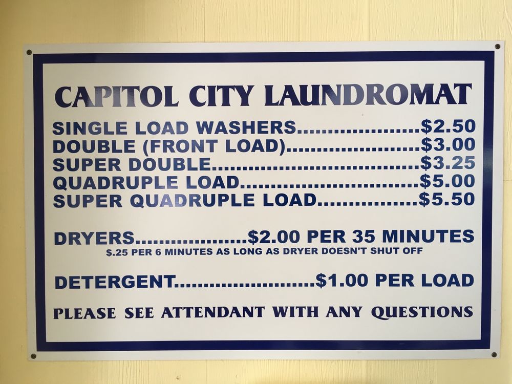 CAPITOL CITY LAUNDROMAT Updated September 2024 52 Elm St