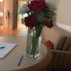 Flowers on the table.