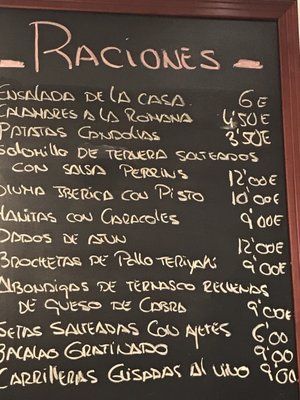 Menu photo 1 Candolias Zaragoza, Z Menu photo 1 Candolias Zaragoza, Z