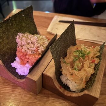 Yonsei Handrolls - Spicy Tuna and Jellyfish - Japanese Near Me - Oakland, California