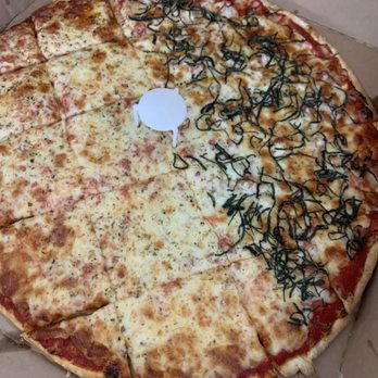 Chicago Pizza Authority - 1/2 cheese 1/2 basil & tomato - Pizza Near Me - Northbrook, Illinois
