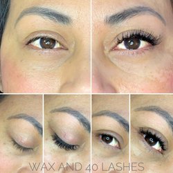 Wax and 40 Lashes - Hybrid lash set