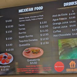 Pupuseria Y Taqueria Rosita - Menu