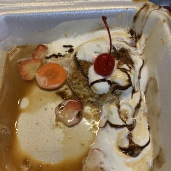 Cinco de Mayo - Flan ? I don't think so !! And noticed a sliced carrot on it !?? - Tex-Mex Near Me - Hueytown, Alabama
