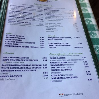Waterfront Grill - Menu - Seafood Near Me - Monroe, Louisiana Waterfront Grill - Menu - Seafood Near Me - Monroe, Louisiana