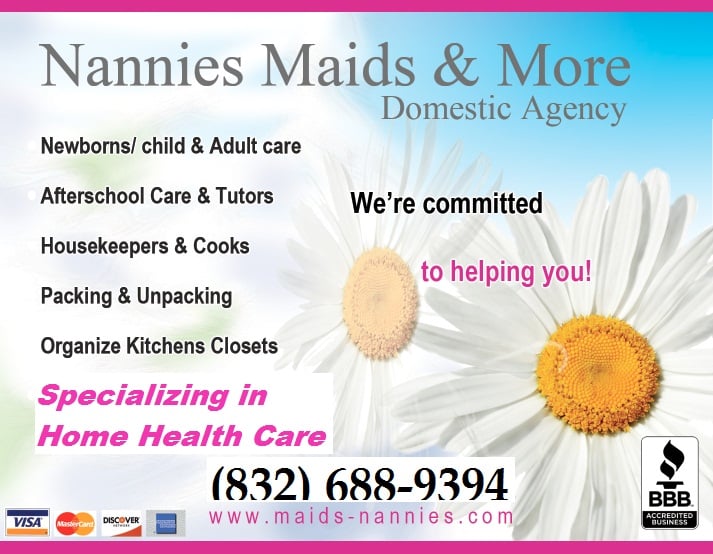 Nannies Maids & More Domestic Agency - childcare center in Houston, TX