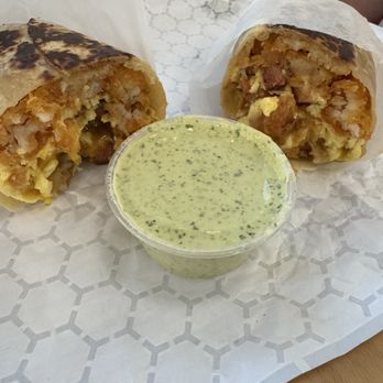 LJ's Lil' Cafe - OG burrito and cilantro sauce - Breakfast & Brunch Near Me - Orange, California LJ's Lil' Cafe - OG burrito and cilantro sauce - Breakfast & Brunch Near Me - Orange, California