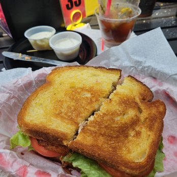 Anchor Bay Bar & Grill - Salmon BLT with Salad on the side - Burgers Near Me - Wisconsin Rapids, Wisconsin Anchor Bay Bar & Grill - Salmon BLT with Salad on the side - Burgers Near Me - Wisconsin Rapids, Wisconsin