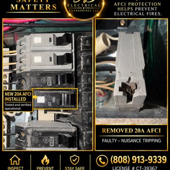 3D Electrical Enterprises - Electrical safety matters. Replaced a faulty 20A AFCI breaker that was causing nuisance tripping. New AFCI installed, tested, and verified - Electricians Near Me 3D Electrical Enterprises - Electrical safety matters. Replaced a faulty 20A AFCI breaker that was causing nuisance tripping. New AFCI installed, tested, and verified - Electricians Near Me