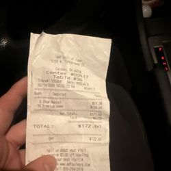 AMF Hall of Fame Lanes - Bowling receipt