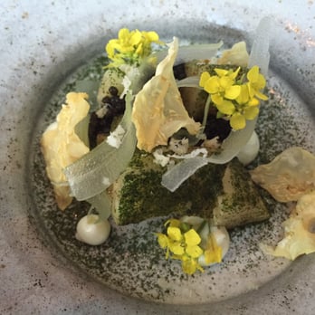 Commis - Celery root with lovage, mustard, black pepper and white sturgeon caviar - New American Near Me - Oakland, California