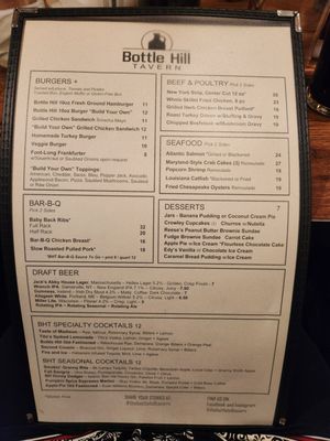 Menu photo 2 The Bottle Hill Tavern Madison, NJ Menu photo 2 The Bottle Hill Tavern Madison, NJ