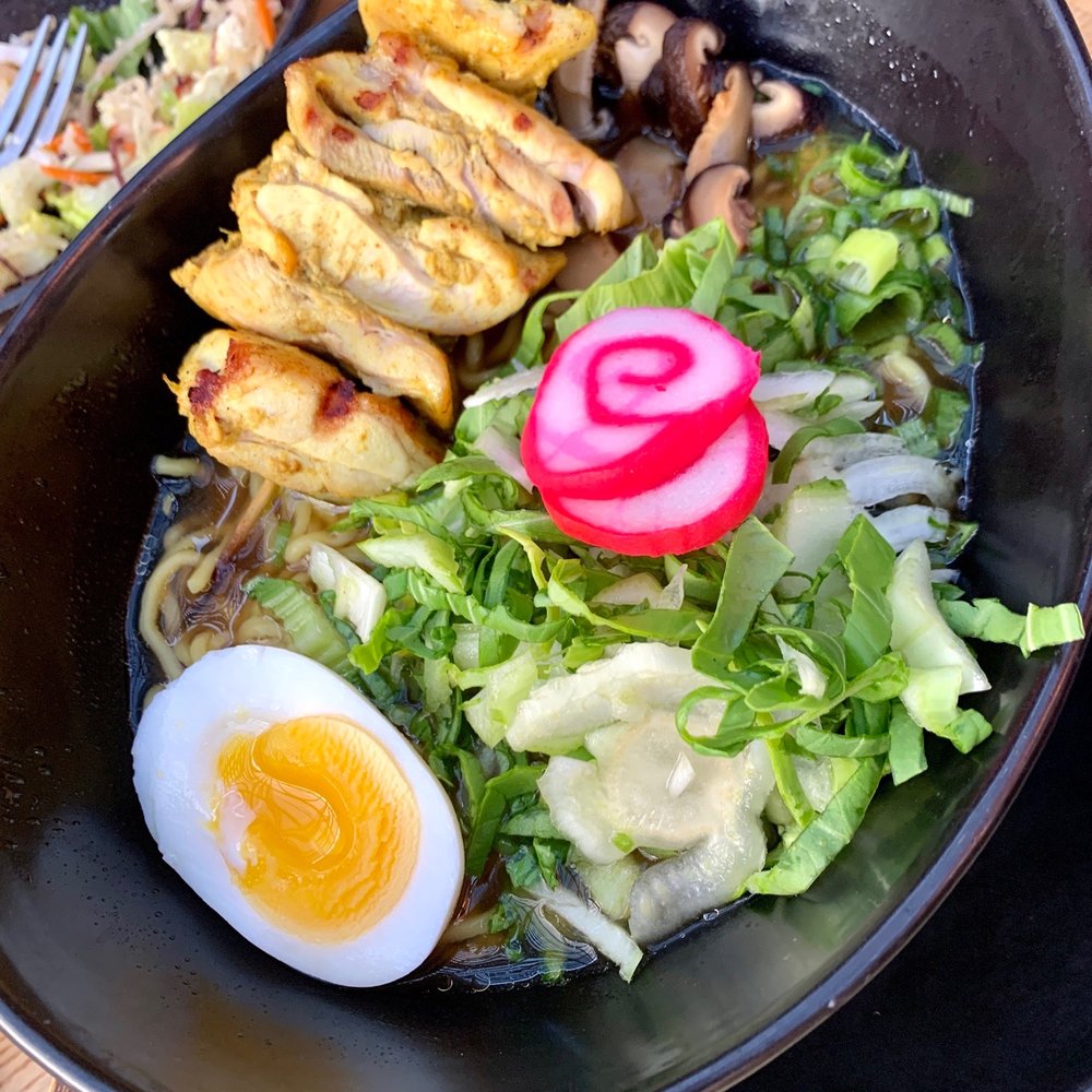 Ama - Ramen with chicken - Cocktail Bars Near Me - Hanalei, Hawaii