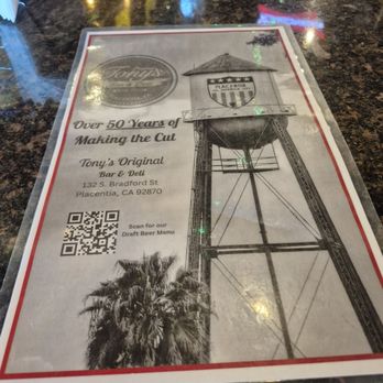 Tony's Bar & Deli - Delis Near Me - Placentia, California