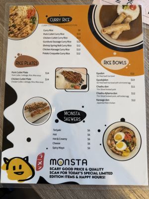 Menu photo 1 Monsta Ramen San Diego, CA