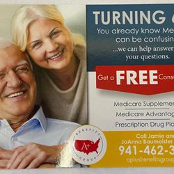 A+ Benefits Group - Turning 65 Postcard Mailer