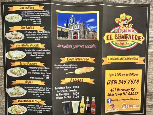 Menu photo 2 Taqueria El Compadre Gibbstown, NJ Menu photo 2 Taqueria El Compadre Gibbstown, NJ