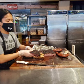 Terry Black's Barbecue - Meat cutting board - Barbeque Near Me - Austin, Texas Terry Black's Barbecue - Meat cutting board - Barbeque Near Me - Austin, Texas