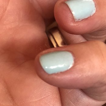 Bliss Nail Lounge - The tips are not even painted - Nail Salons Near Me - Plantation, Florida