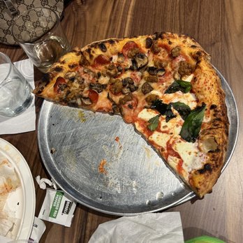 Anzalone Pizza - Only took this picture because I had to take a breather between slices. Half margarita and half Cowboy! - Pizza Near Me - Boise, Idaho