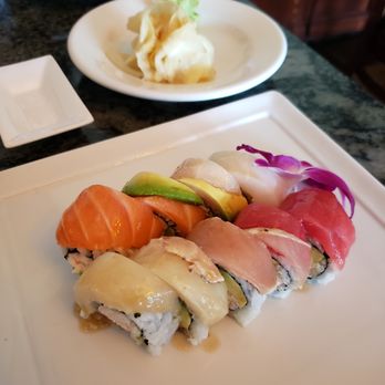 Sushi Kara - Rainbow roll. - Asian Fusion Near Me - Long Beach, California Sushi Kara - Rainbow roll. - Asian Fusion Near Me - Long Beach, California
