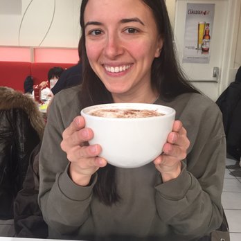 Allô! Mon Coco - Me loving the latte in a BOWL!! :) - Breakfast & Brunch Near Me - Montreal, Quebec