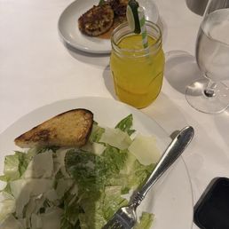 Caesar salad, Corn crab cake
