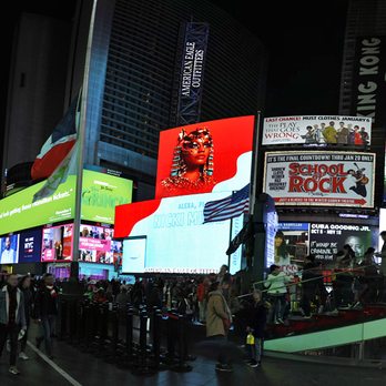 Father Duffy Square - Father Duffy Square, NYC at 20:00 at night - Parks Near Me - New York, New York