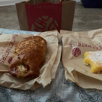 Sweetwaters Coffee & Tea - Ham and cheddar pretzel melt and lemon bar - Coffee & Tea Near Me - Nashville, Tennessee Sweetwaters Coffee & Tea - Ham and cheddar pretzel melt and lemon bar - Coffee & Tea Near Me - Nashville, Tennessee