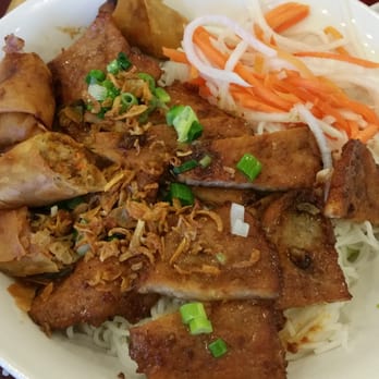 Vietopia - Vermicelli noodles with grilled pork and spring rolls - Vietnamese Near Me - Harrisonburg, Virginia Vietopia - Vermicelli noodles with grilled pork and spring rolls - Vietnamese Near Me - Harrisonburg, Virginia