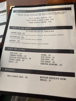 Menu photo 2 Casa Del Gringos Fort Benton, MT