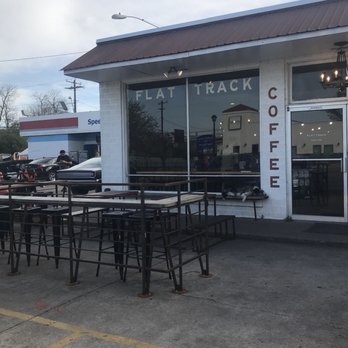 Flat Track Coffee - Outdoor seating. - Coffee & Tea Near Me - Austin, Texas