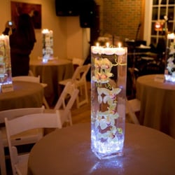 Richardson's Flowers - Submerged Orchid Centerpieces For Daughter's Fab Wedding!