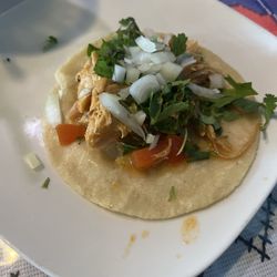 Juanita’s Cafe Y Nieveria - Chicken Tinga Taco!