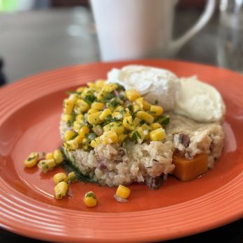 Sugar 2 Salt - Risotto with lamb bacon, poached egg, and goat cheese. - Breakfast & Brunch Near Me - Traverse City, Michigan Sugar 2 Salt - Risotto with lamb bacon, poached egg, and goat cheese. - Breakfast & Brunch Near Me - Traverse City, Michigan