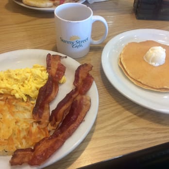 Sunny Street Cafe - The Famous Hearty Breakfast! Crispest bacon ever!! :-) - Breakfast & Brunch Near Me - Arnold, Missouri Sunny Street Cafe - The Famous Hearty Breakfast! Crispest bacon ever!! :-) - Breakfast & Brunch Near Me - Arnold, Missouri