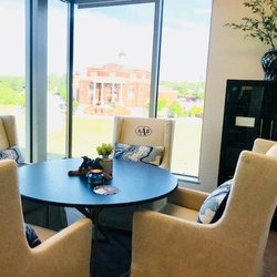 An's Embroidery & Monogramming - Monogrammed(AAB with Oval; About 8" W x 5" H) on Chairs for Allie Beth Allman & Associates