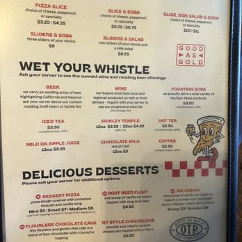 Old Town Pizza - Menu 9/2023 - Pizza Near Me - Auburn, California
