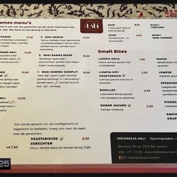 Restaurant Indonesia Asli - Menu (part 2)