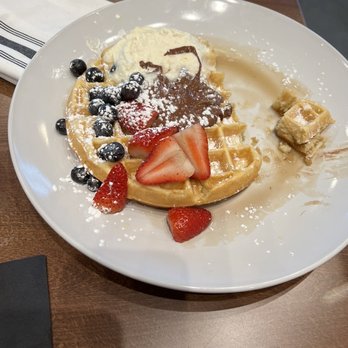 Antilogy - Nutella fresh fruit waffle - New American Near Me - Greenwood, Indiana Antilogy - Nutella fresh fruit waffle - New American Near Me - Greenwood, Indiana