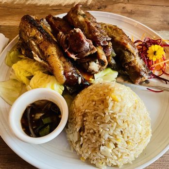 Payaathai Cuisine - P12. Spare Ribs with Garlic Rice - Thai Near Me - Riverview, Florida
